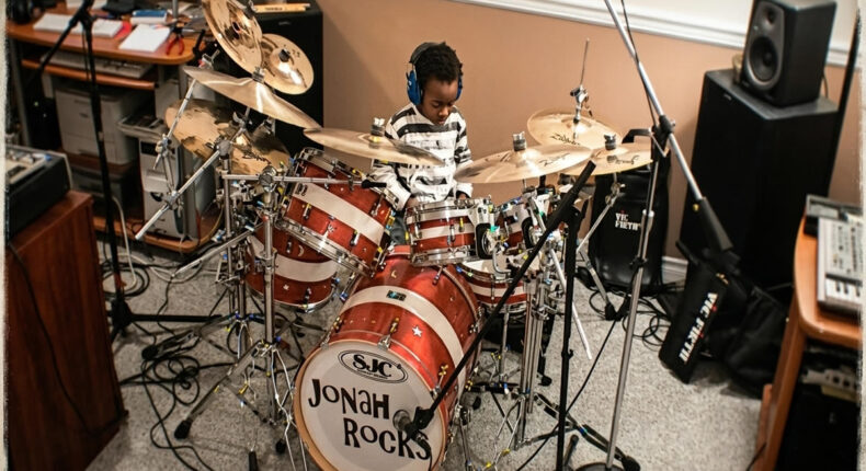 Aos 5 anos, garoto destruiu na bateria tocando System of a Down e o fenômeno Jonah Rocks chocou a internet
