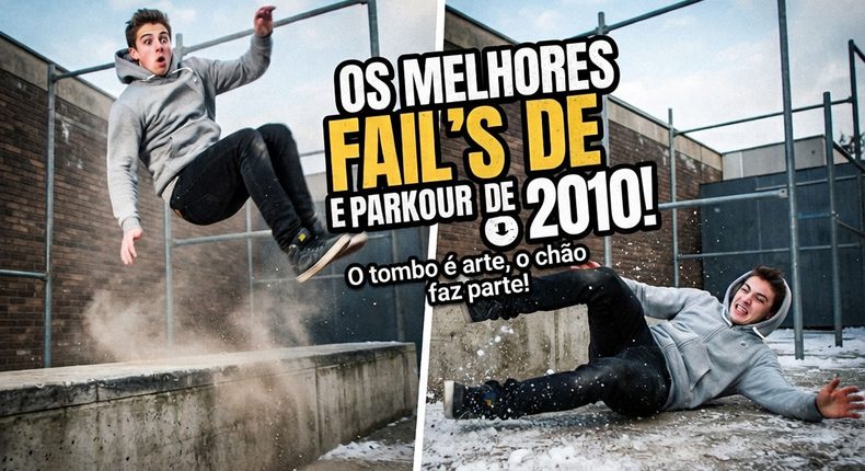 A era de ouro dos tombos: por que amávamos assistir aos melhores FAIL’s de parkour de 2010?