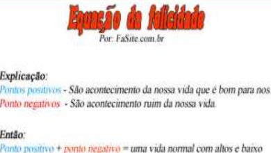 Equação da felicidade 37