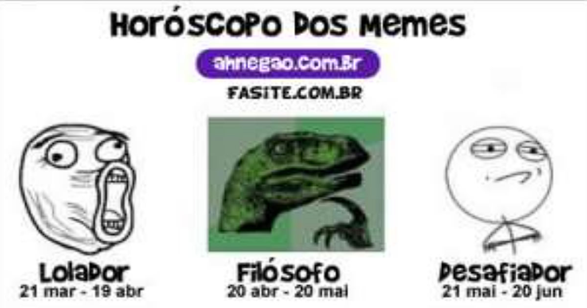 Horóscopo dos Memes