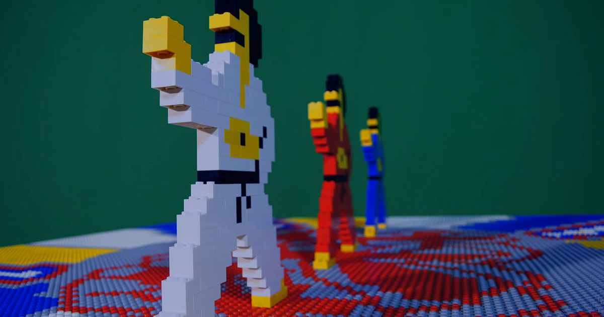 Surpreendente clip feito em lego