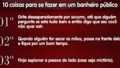 10 coisas para se fazer em um banheiro público 8