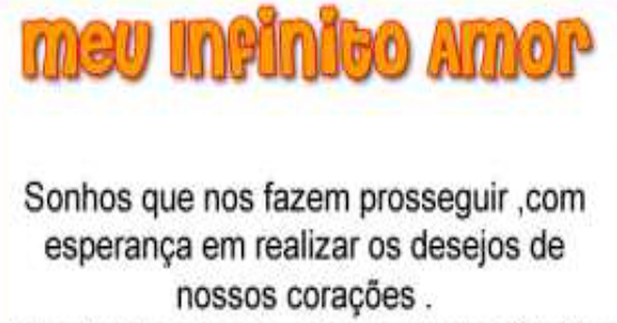 Meu Infinito Amor