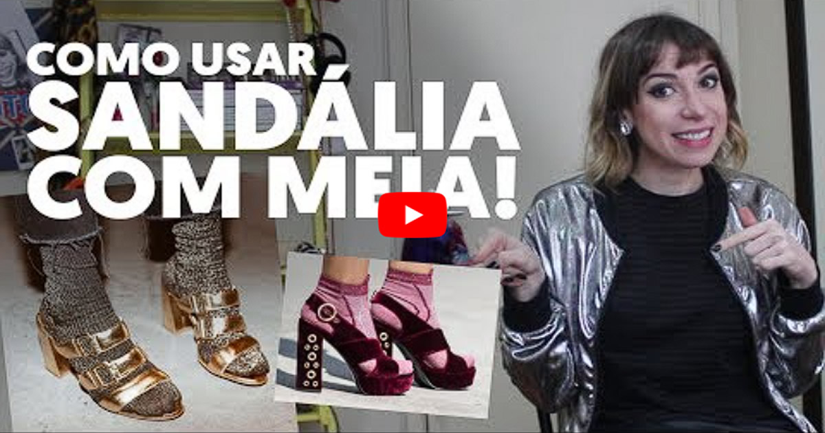 Meias com sandália