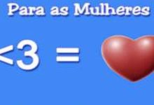 O significado de <3 para os homens e mulheres 20