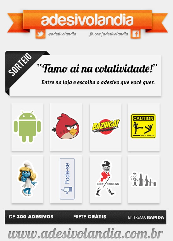 Promoção Adesivolândia e Tediado 1