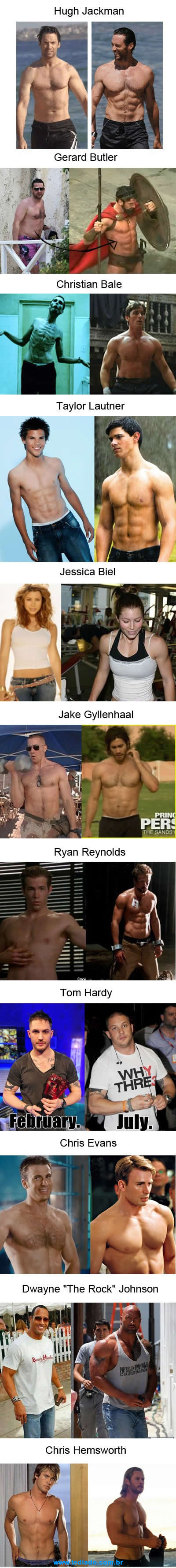 Transformação do corpo de celebridades 3