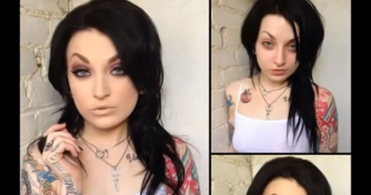 Estrelas pornôs antes e depois da maquiagem 100