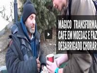 Mágico transforma café em moedas 42