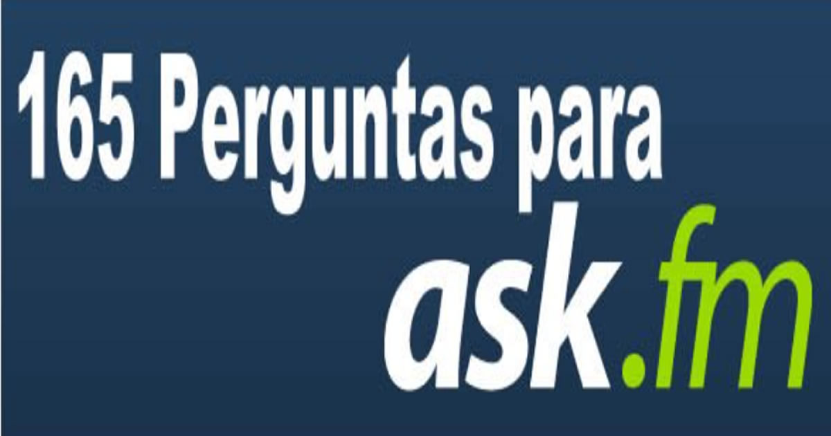 165 Perguntas para Ask.fm