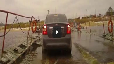 Apenas uma ponte flutuante na Rússia 4