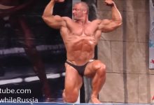 Em um concurso de fisiculturismo na Rússia 9