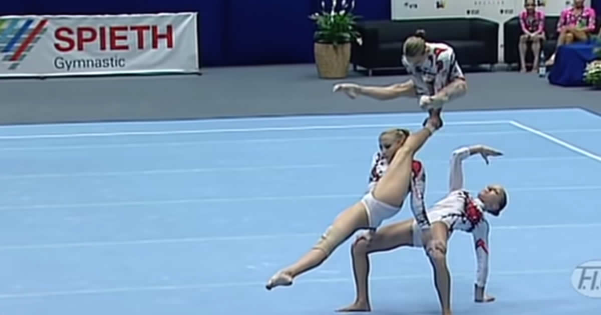 Apresentação de 3 ginastas ucranianas 1