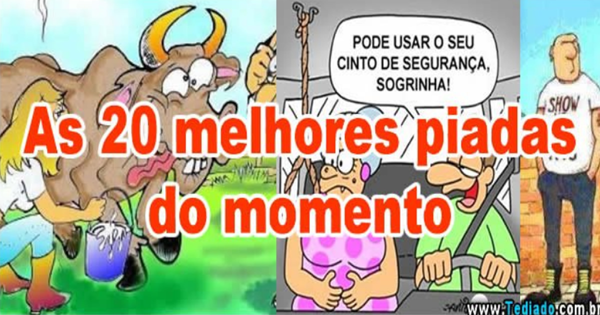 As 20 melhores piadas do momento