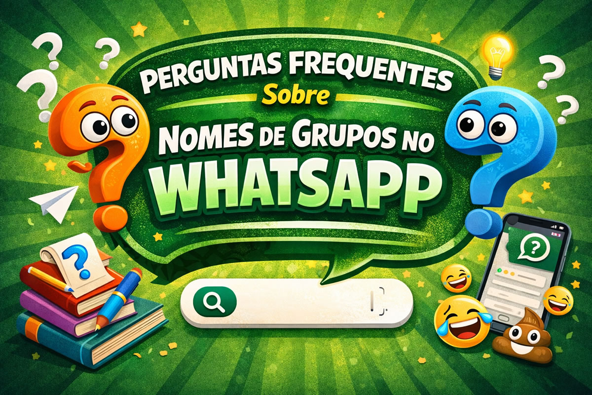 Perguntas sobre nomes de grupos no Whatsapp