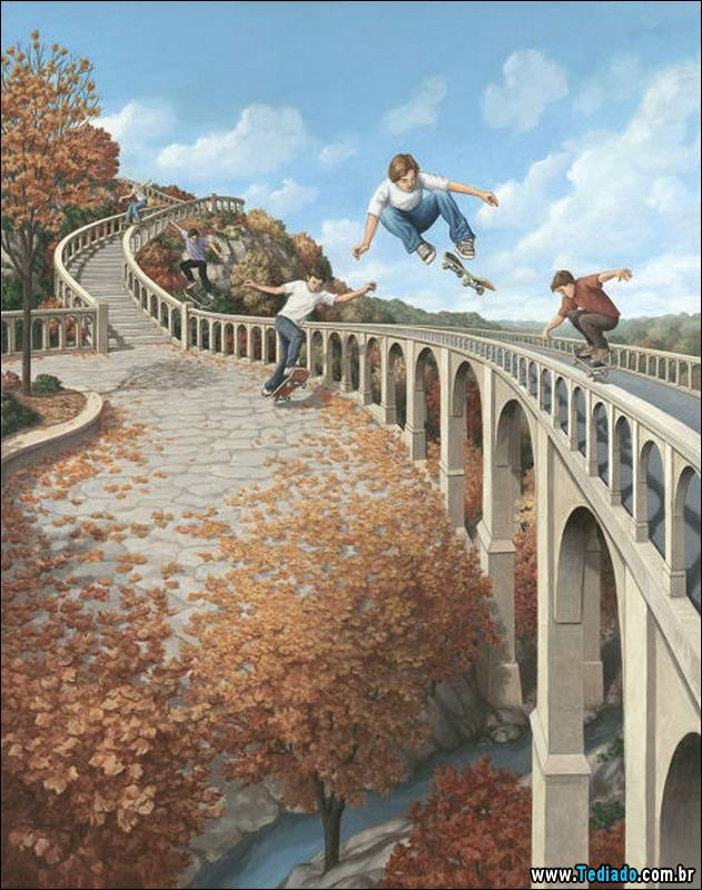 Ilusões de óptica surpreendente por Robert Gonsalves (45 fotos) 10 Ilusoes-de-optica-11