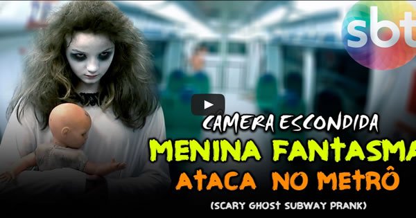 Pegadinha - Menina Fantasma Ataca no Metrô 5