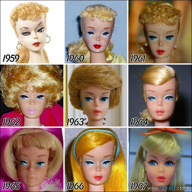 barbie - evolucao da barbie 01 - Evolução da boneca Barbie nos ultimos 56 anos - foto evolucao-da-barbie-01 barbie - evolucao da barbie 01 - Evolução da boneca Barbie nos ultimos 56 anos