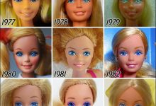 Evolução da boneca Barbie nos ultimos 56 anos 30