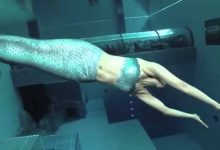 Piscina espetacular de 40 metros na Itália com uma sereia 13