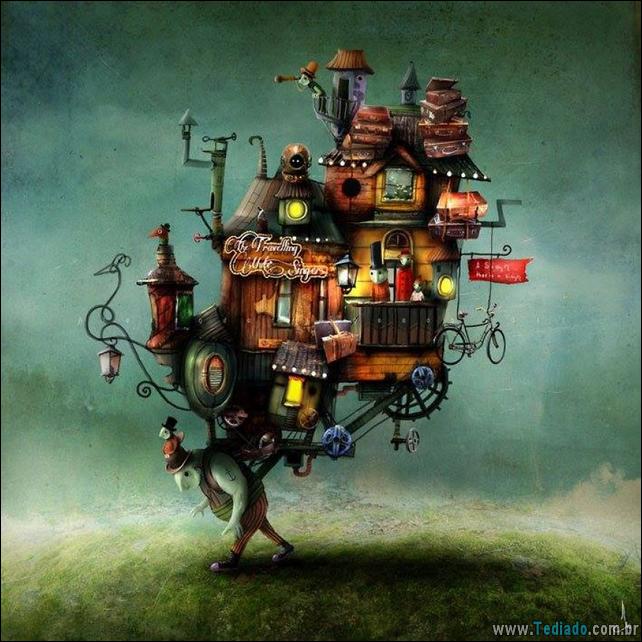 A surreal arte de Contos de Fadas do Alexander Jansson 1