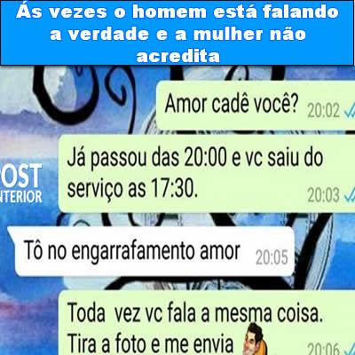 Ás vezes o homem está falando a verdade e a mulher não acredita link-da-semana-03