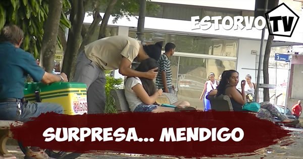 Pegadinha - Mendigo fazendo surpresa 5