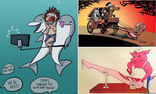 33 ilustrações chocantes revelam como os animais sentem 41