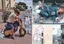 Ilustrador adiciona Cartoons engraçados em Fotos de estranhos (30 fotos) 7