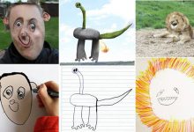 Pai recria desenhos do seu filho no photoshop, com resultados surpreendentes e assustador (29 fotos) 4