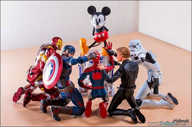 Action Figures na vida real, fotos impressionantes pelo fotógrafo japonês (42 fotos) 26