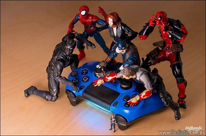 Action Figures na vida real, fotos impressionantes pelo fotógrafo japonês (42 fotos) 37