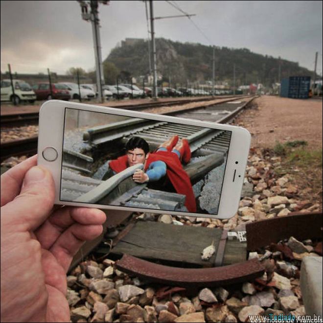 Quem imaginaria que os filmes se encaixa bem no mundo real (25 fotos) 17