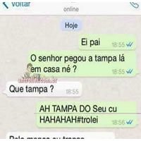 Foi zoar o pai e acabou sofrendo as consequências