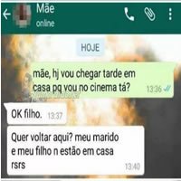 Uma mãe com atitude um tanto suspeita
