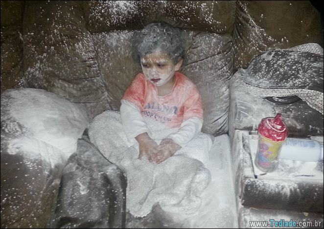 28 fotos divertidas que mostram o que acontece quando crianças ficar sozinhas 12