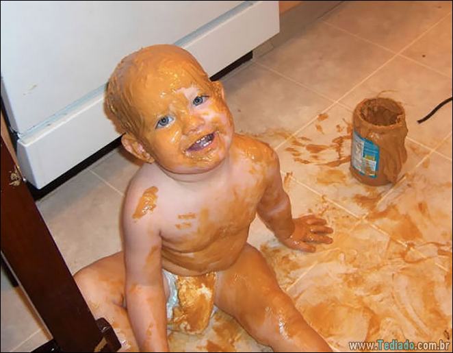 28 fotos divertidas que mostram o que acontece quando crianças ficar sozinhas 14