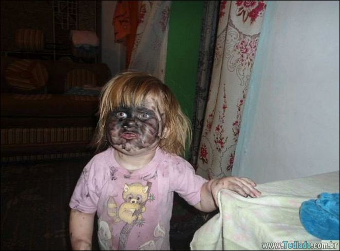 28 fotos divertidas que mostram o que acontece quando crianças ficar sozinhas 21