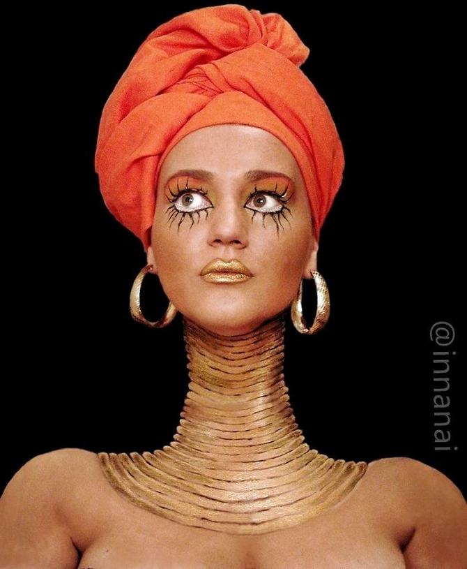 Artista gasta 12 horas para criar essas ilusões torcidas em seu rosto (19 fotos) 8