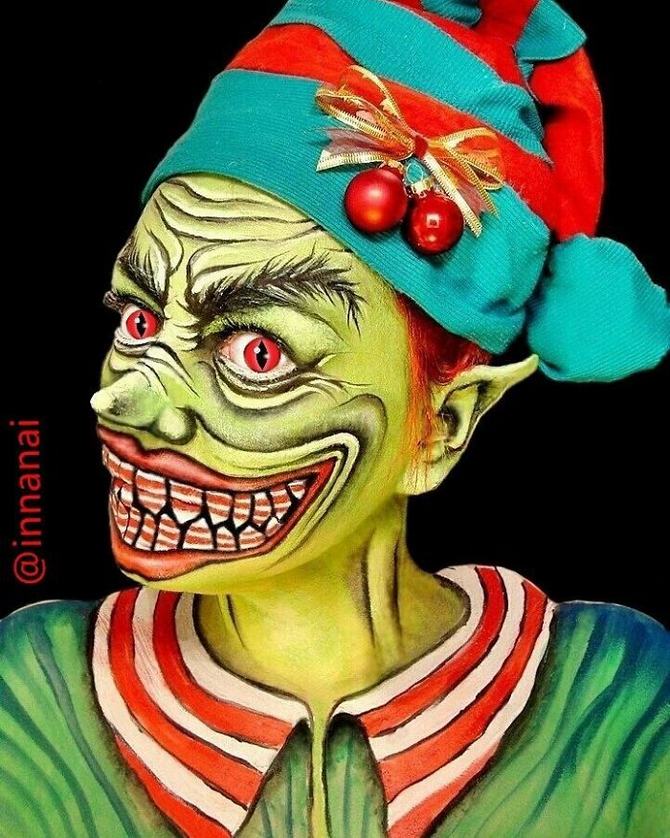 Artista gasta 12 horas para criar essas ilusões torcidas em seu rosto (19 fotos) 9