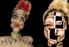 Artista gasta 12 horas para criar essas ilusões torcidas em seu rosto (19 fotos) 31