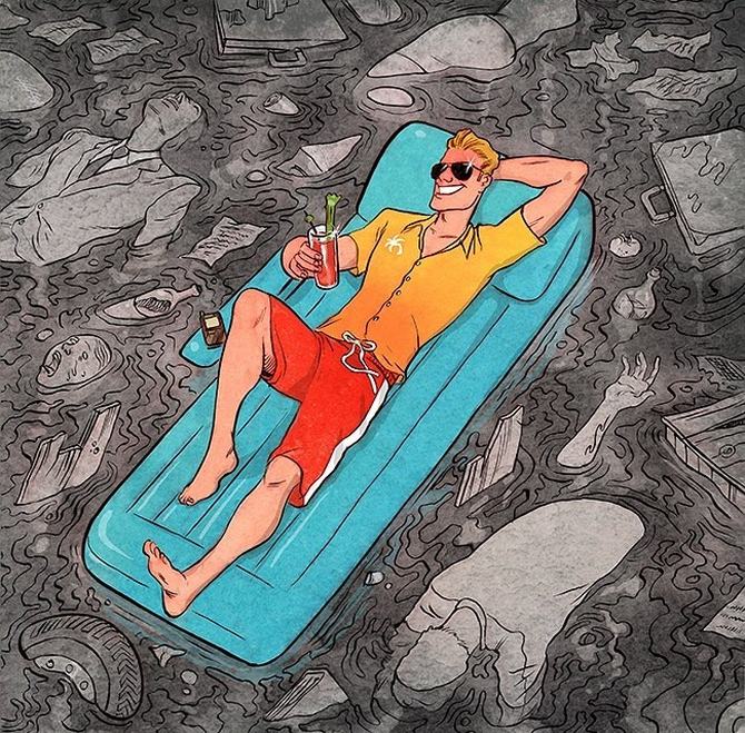 20 ilustrações poderosas mostrando o outro lado do mundo 3