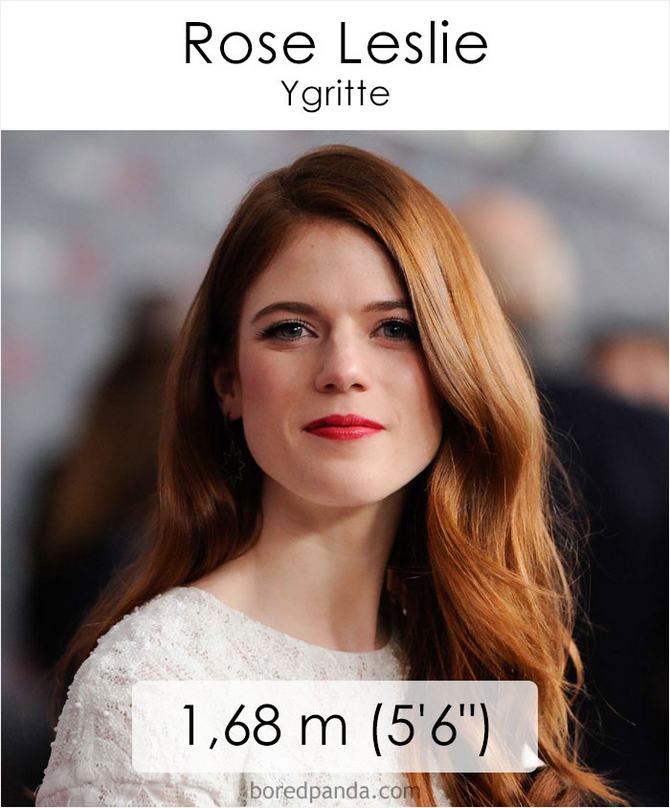 Qual é a altura dos atores da série Games of Throne 7