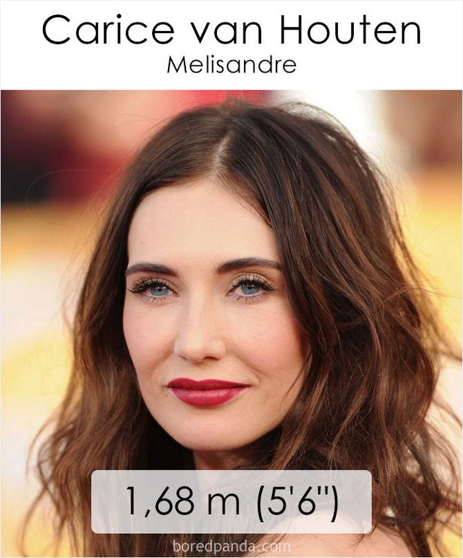 Qual é a altura dos atores da série Games of Throne 9