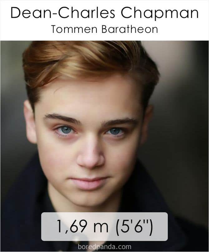 Qual é a altura dos atores da série Games of Throne 10