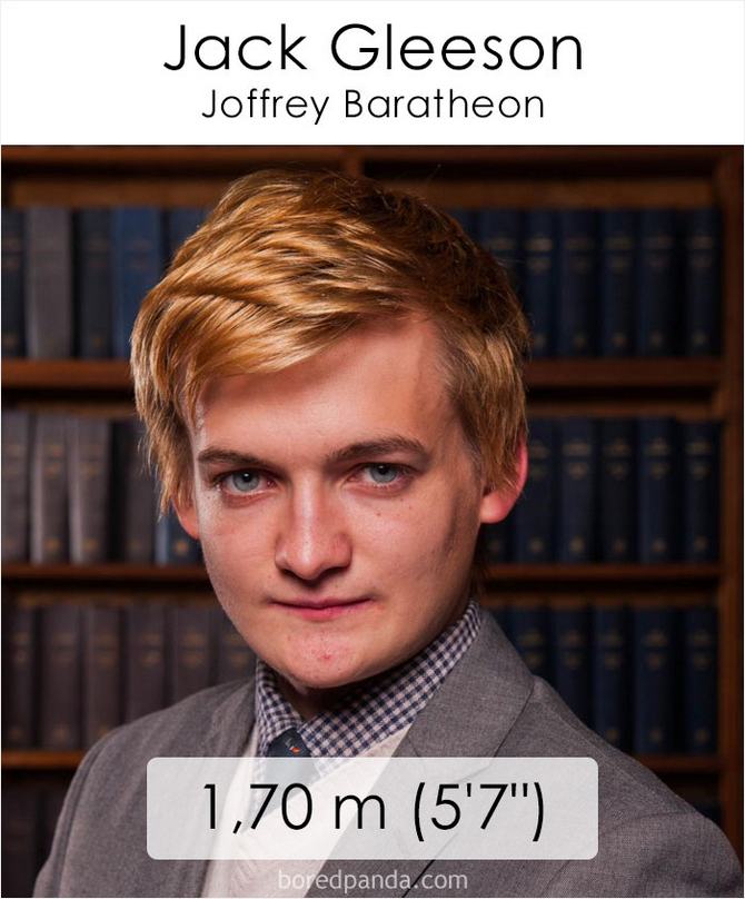 Qual é a altura dos atores da série Games of Throne 12