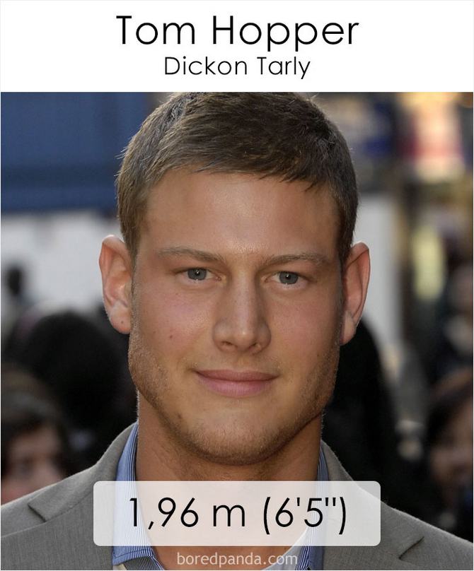 Qual é a altura dos atores da série Games of Throne 46