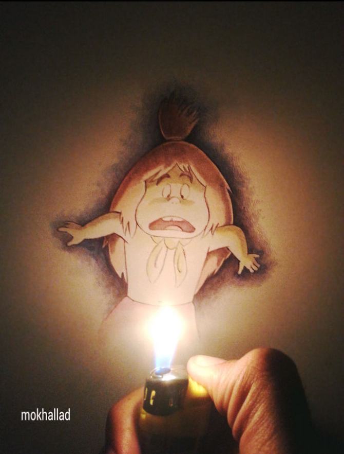 Mokhallad Habib é um farmacêutico que combinar desenhos com a vida real para fazer outras pessoas sorrir (20 fotos) 1