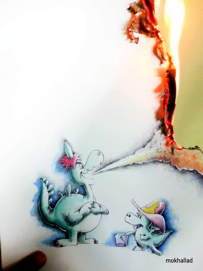 Mokhallad Habib é um farmacêutico que combinar desenhos com a vida real para fazer outras pessoas sorrir (20 fotos) 8