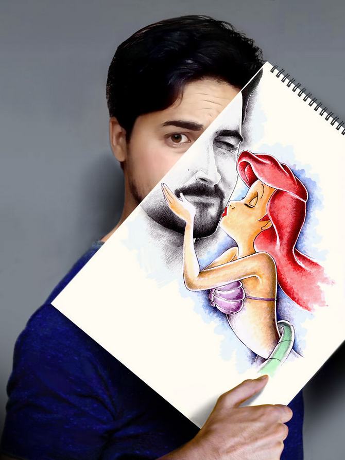 Mokhallad Habib é um farmacêutico que combinar desenhos com a vida real para fazer outras pessoas sorrir (20 fotos) 13